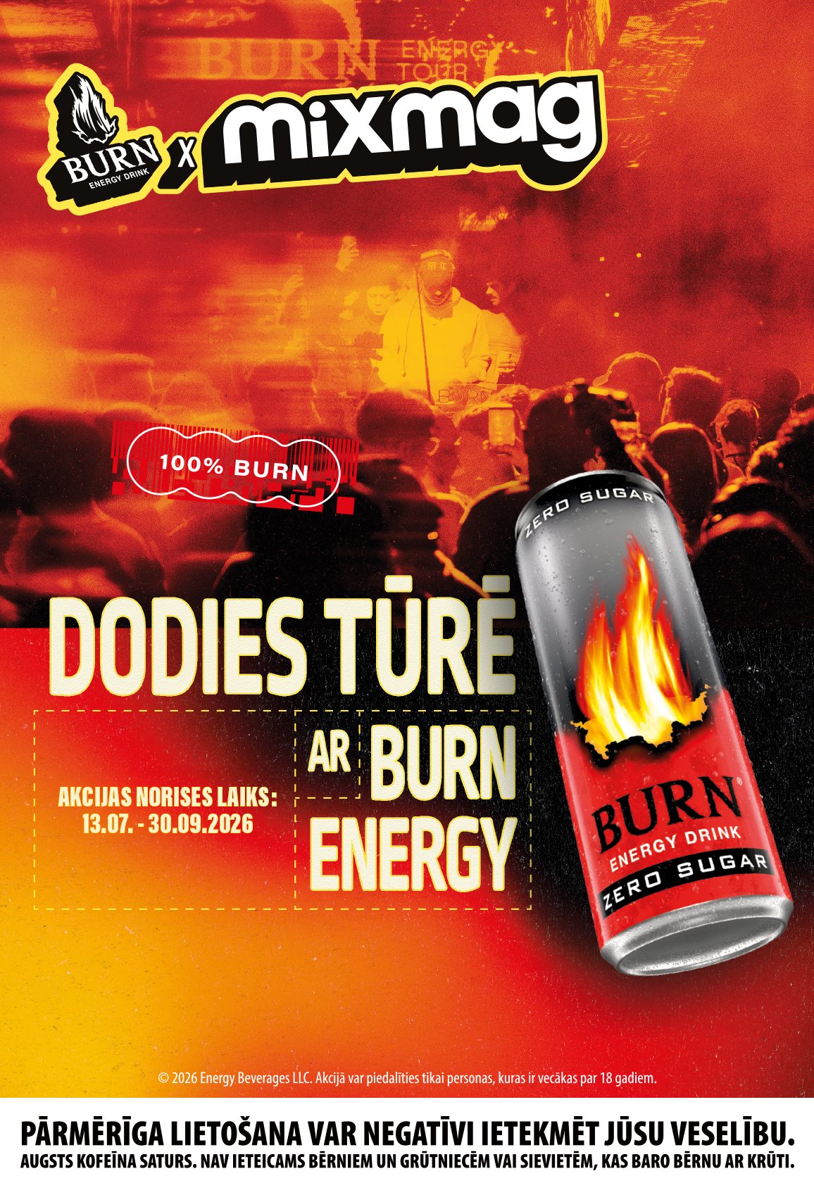 Dodies tūrē ar Burn Energy!
